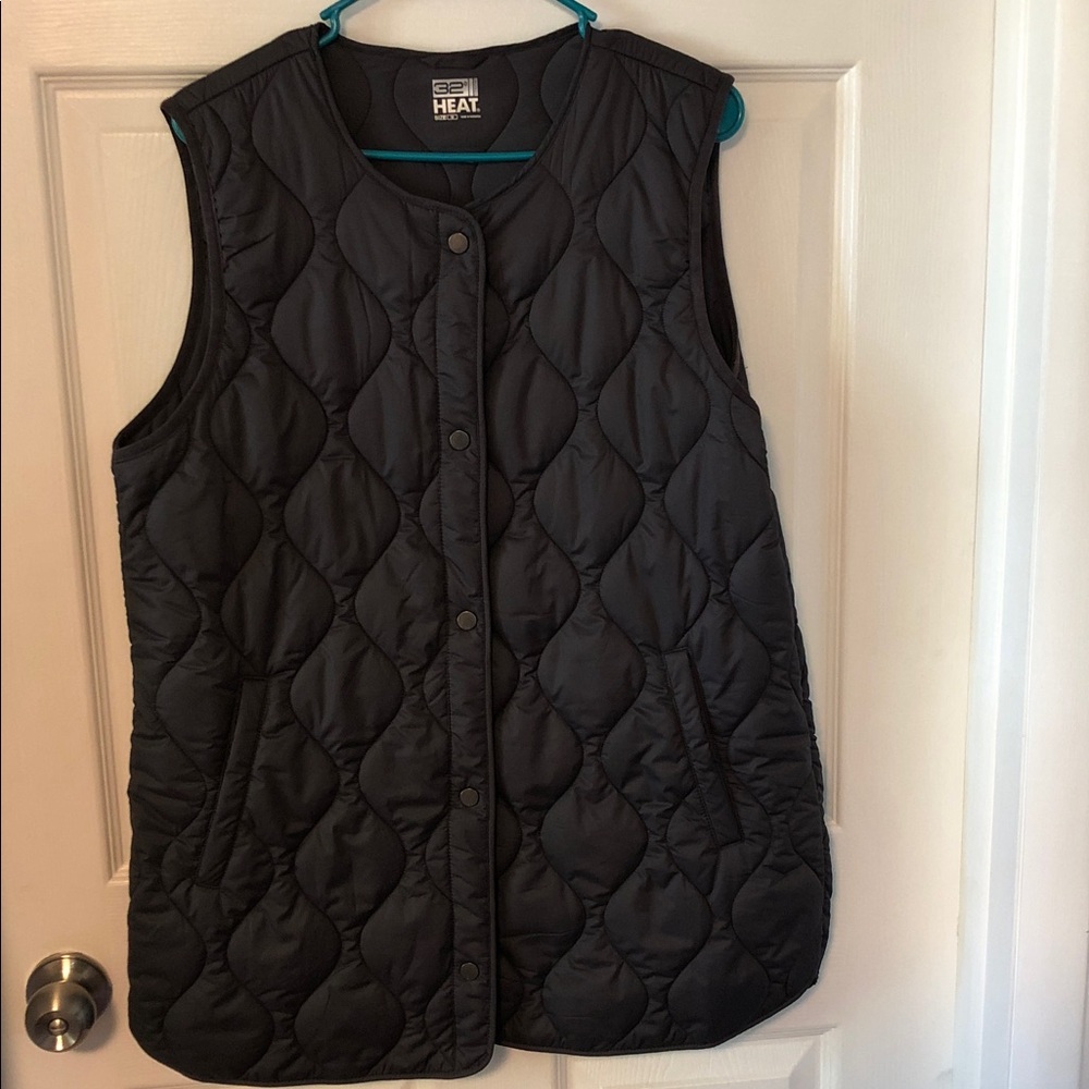 Black Quilted Vest